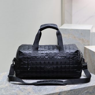YSL Quilted Black Duffel Bag