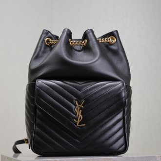 YSL Lou Leather Bucket Bag