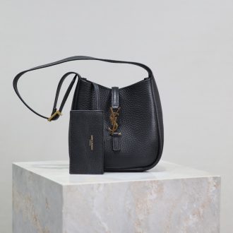 YSL Leather Shoulder Bag and Wallet Set
