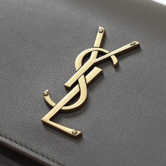 YSL Monogram Leather Clutch