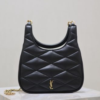 YSL Quilted Black Leather Shoulder Bag