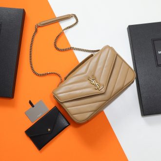 YSL Quilted Leather Chain Shoulder Bag