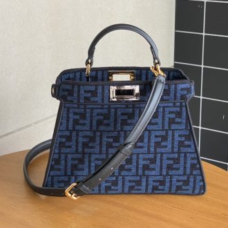 Fendi Peekaboo Mini FF Logo Bag