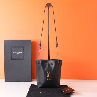 YSL Saint Laurent Leather Bucket Bag