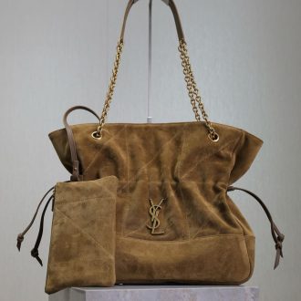 YSL Quilted Suede Tote Bag