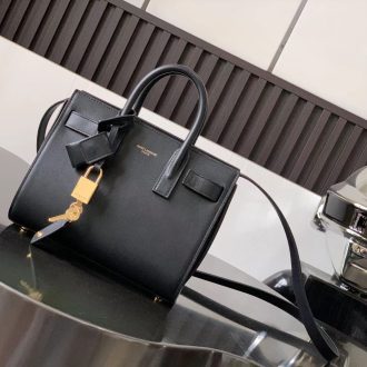 YSL Classic Baby Sac De Jour Leather Handbag