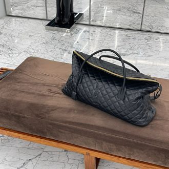 YSL Quilted Leather Weekender Bag
