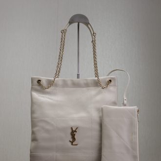 YSL Quilted Leather Tote and Pouch Set