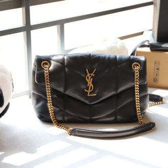 YSL Quilted Leather Chain Shoulder Bag