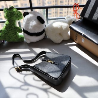 YSL Pebbled Leather Shoulder Bag