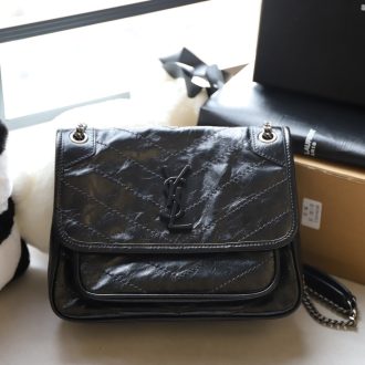 YSL Quilted Leather Crossbody Bag