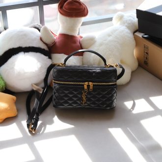 YSL Quilted Black Leather Shoulder Bag