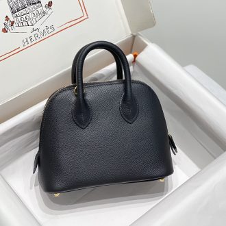 Hermes Black Leather Mini Bag