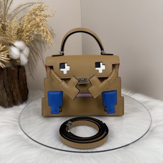 Hermes Hermès Pixel Art Leather Handbag