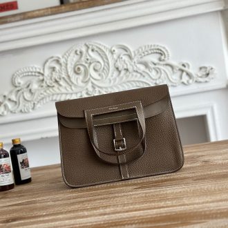 Hermes Hermès Leather Buckle Clutch