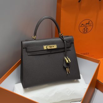 Hermes Kelly Leather Handbag