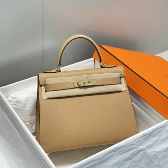 Hermes Kelly Leather Handbag