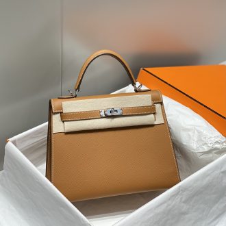 Hermes Hermès Kelly Leather Handbag