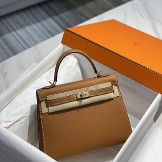 Hermes Kelly Leather Handbag