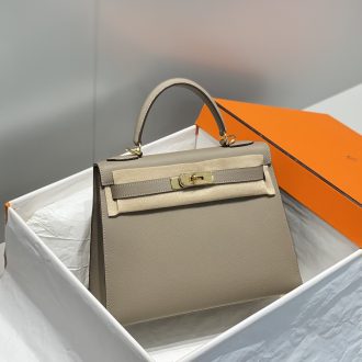 Hermes Kelly Leather Handbag