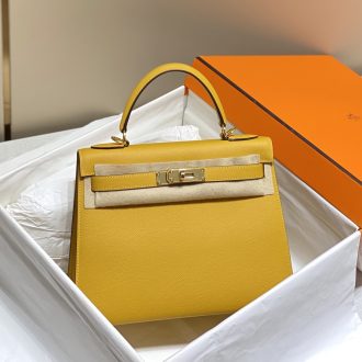 Hermes Yellow Kelly Handbag