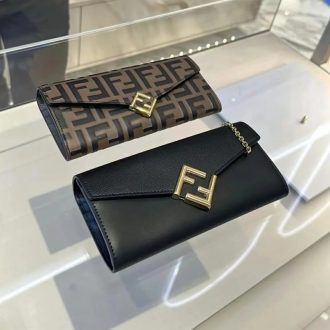 Fendi Baguette Monogram and Leather Clutches