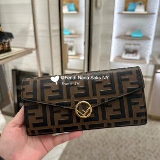 Fendi Monogram Leather Wallet