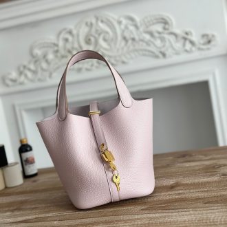 Hermes Picotin Lock Bag in Rose Pink
