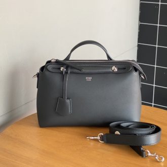 Fendi Black Leather Peekaboo Mini Bag
