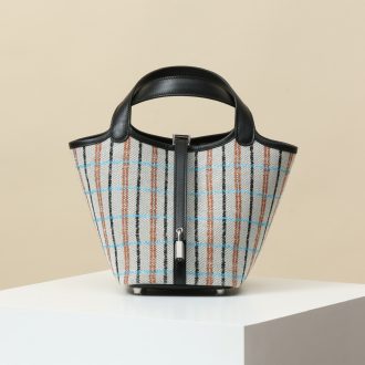Hermes Elegance Checkered Handbag