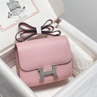 Hermes Hermès Pink Leather Crossbody Bag