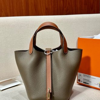 Hermes Picotin Lock 18 Clemence Bucket Bag