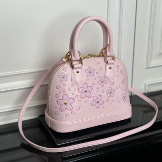 Pink Floral Dome Handbag