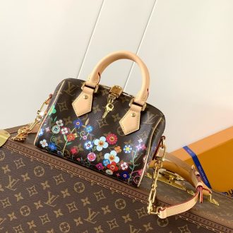 Louis Vuitton Floral Monogram Canvas Handbag