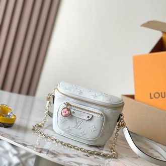 Louis Vuitton White Monogram Leather Crossbody Bag