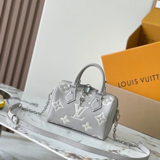 Louis Vuitton Monogram Embossed Leather Handbag