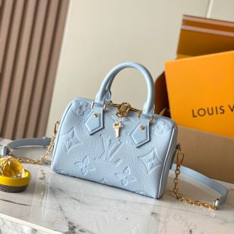 Louis Vuitton Blue Monogram Leather Handbag