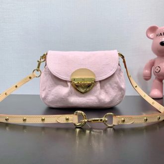 MCM Pink Leather Crossbody Bag