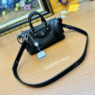 Louis Vuitton Black Leather Satchel