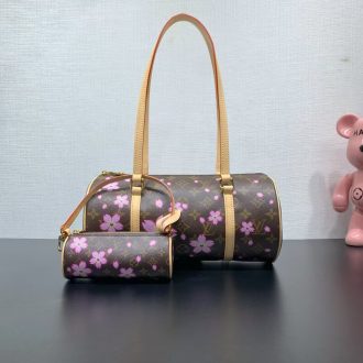 Louis Vuitton Monogram Cherry Blossom Barrel Bag Set