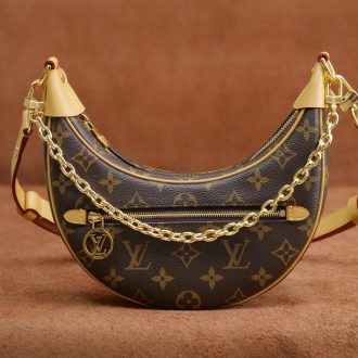 Louis Vuitton Monogram Canvas Crescent Shoulder Bag