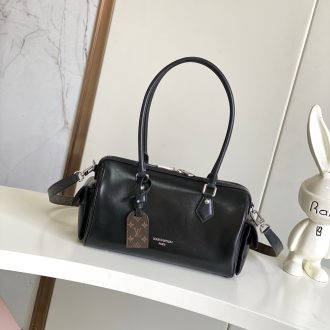 Louis Vuitton Classic Black Leather Tote
