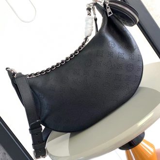 Louis Vuitton Black Monogram Leather Shoulder Bag