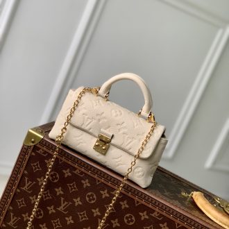 Louis Vuitton Cream Monogram Embossed Mini Bag