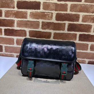 Gucci Men's GG Supreme Canvas Messenger Bag