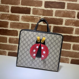 Gucci Ladybug Canvas Tote Bag