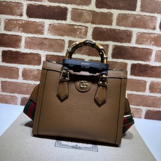Gucci Bamboo Handle Leather Tote