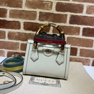 Gucci Bamboo Leather Tote Bag