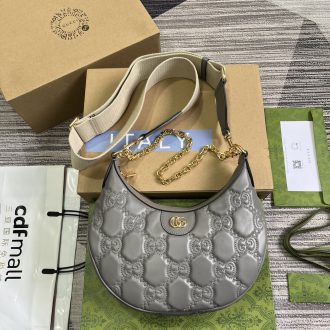Gucci GG Embossed Leather Shoulder Bag