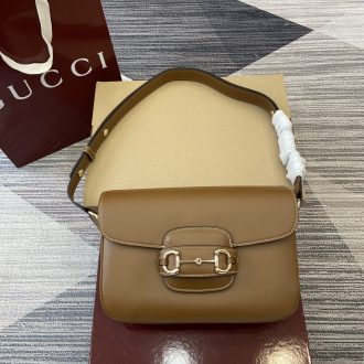 Gucci Horsebit Leather Shoulder Bag